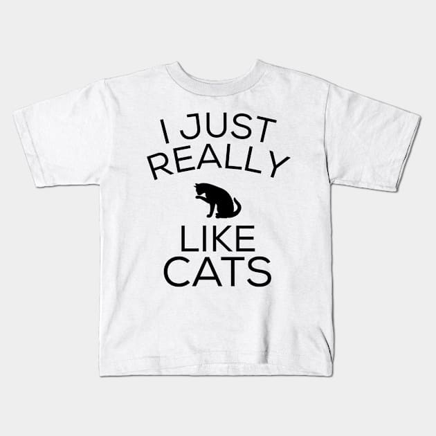 Cat gift cat lover Kids T-Shirt by ShirtyLife